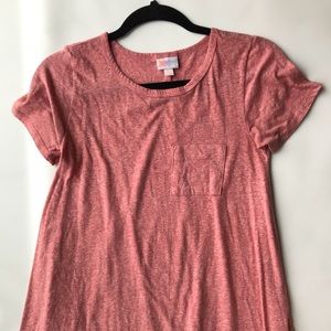 XXS LULAROE CARLY-heathered pink